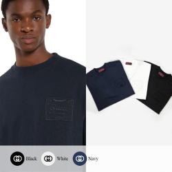 GUCCI 구찌 Firenze 자수 코튼 티셔츠