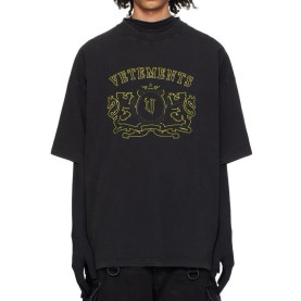VETEMENTS 베트멍 블랙 로얄 반팔 티셔츠