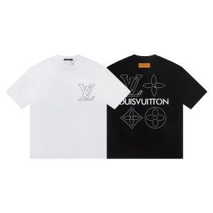 LOUIS VUITTON 루이비통 6525 크리스탈 모노그램 플라워 반팔