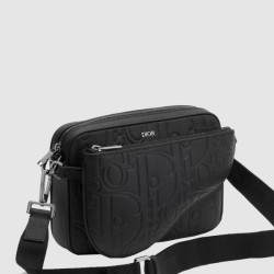 DIOR 디올 Saddle 트리플 파우치 1ADPO