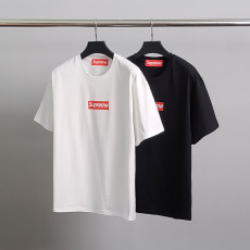 SUPREME 슈프림 레드 박스로고 코튼 반팔티