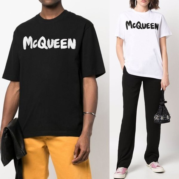ALEXANDER MCQUEEN 알렉산더맥퀸 마커로고 반팔