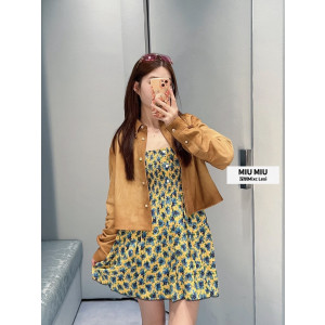 MIUMIU 미우미우 플라워 원피스