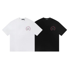 CHROME HEARTS 크롬하츠 6347 홀스슈 세메터리 크로스 반팔