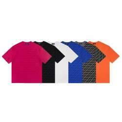 FENDI 펜디 6392 FF 모티프 벨벳 반팔