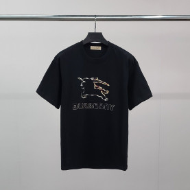 BURBERRY 버버리 라인기사 코튼 반팔티