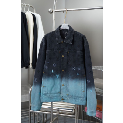 LOUIS VUITTON 루이비통 64260 모노그램 그라디언트 데님 자켓