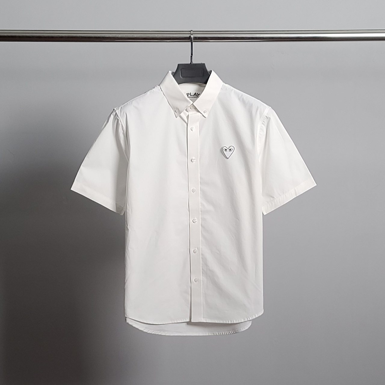 COMME DES GARCONS 꼼데가르송 화이트와펜 클래식 반팔 셔츠