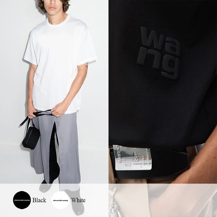 ALEXANDER WANG 알렉산더왕 퍼프 로고 티셔츠