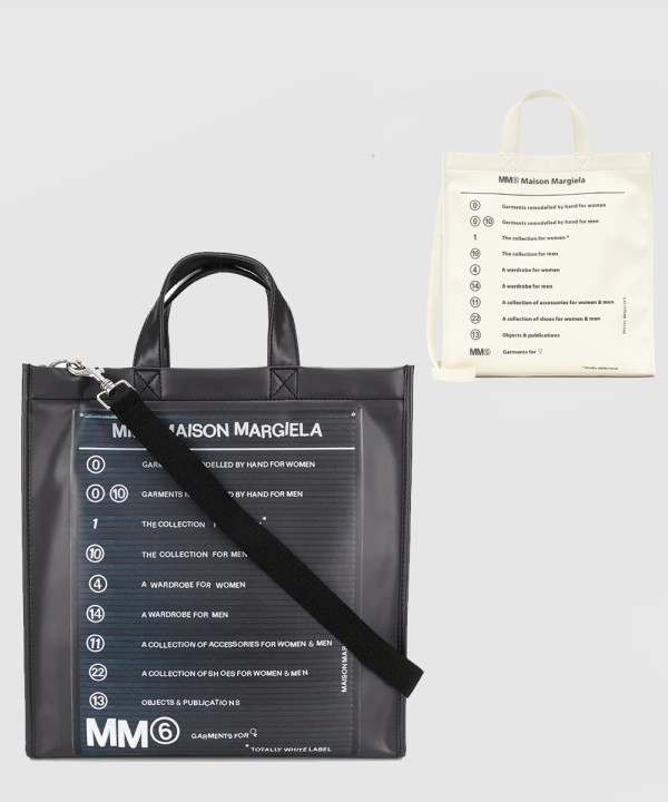 MAISON MARGIELA 마르지엘라 프린트 PVC 토트백 2COLOR