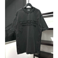 BALENCIAGA 발렌시아가 아플리케 자수 워싱 티셔츠