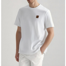 LOROPIANA 로로피아나 레더 자수 로고 반팔티셔츠