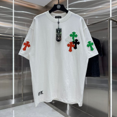 CHROME HEARTS 크롬하츠 64279 멀티 컬러 레더 크로스 반팔 2COLOR