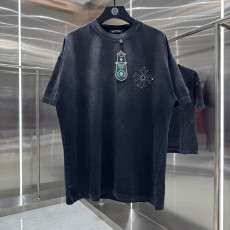 CHROME HEARTS 크롬하츠 64289 라인스톤 홀스슈 워싱 반팔 2COLOR