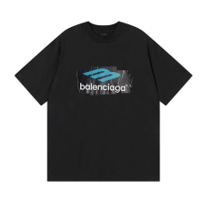 BALENCIAGA 발렌시아가 3328 3B 스포츠 아이콘 테이프 타입 로고 반팔