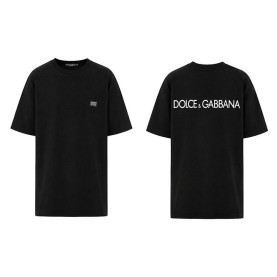 DOLCE & GABBANA 돌체앤가바나 밀라노 플레이트 커플 반팔티