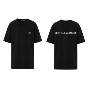 DOLCE & GABBANA 돌체앤가바나 밀라노 플레이트 커플 반팔티