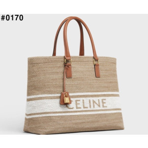 CELINE 셀린느 호리즌탈 카바스 로고 토트백