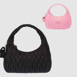 MIUMIU 미우미우 완더 마테라쎄 나파 가죽 호보 백 5BC108 4COLOR