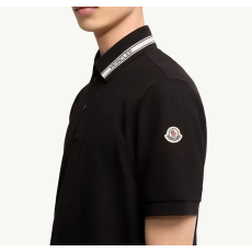 MONCLER 몽클레어 트리밍 코튼 피케 폴로 셔츠