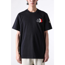 MONCLER 몽클레어 자수 트라이컬러 로고 코튼 티셔츠 2COLOR