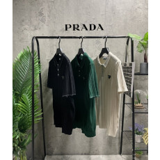 PRADA 프라다 스티치 카라니트