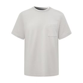 HERMES 에르메스 607080 H 인장 자수 포켓 반팔 2COLOR