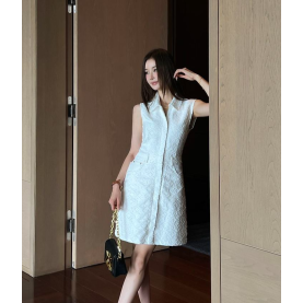LOUIS VUITTON 루이비통 1080 모노그램 자카드 데님 원피스