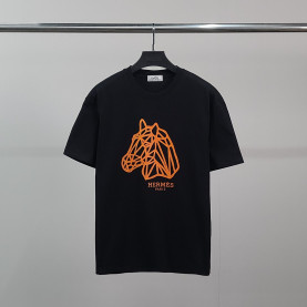 HERMES 에르메스 홀스헤드 코튼 반팔티