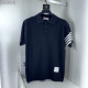 THOM BROWNE 톰브라운 사선 스트라이프 카라 니트 2COLOR