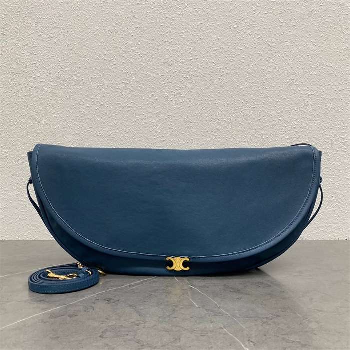 CELINE 셀린느 하프문 소프트 트리옹프 숄더백 124142