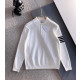 THOM BROWNE 톰브라운 사선 울 카라 니트 2COLOR