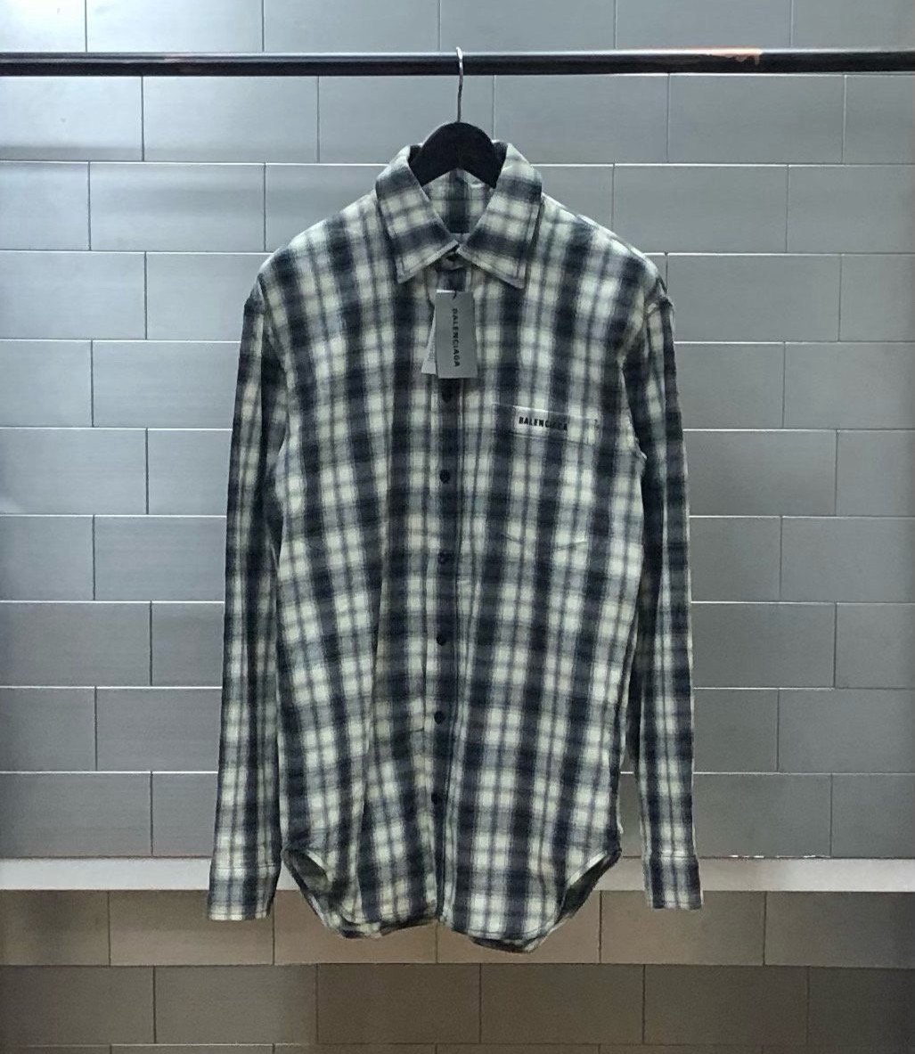 BALENCIAGA 발렌시아가 체크 셔츠