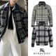 BURBERRY 버버리 플레이트 플라넬 레더포인트 자켓