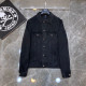 CHROME HEARTS 크롬하츠 7054 원형 크로스 패치 데님 자켓