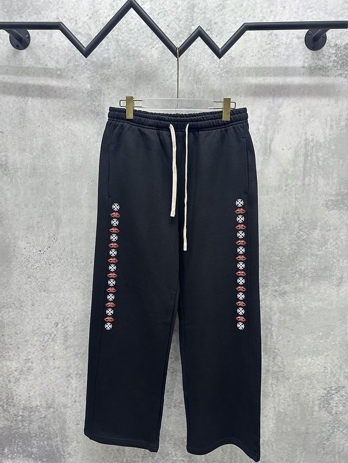 CHROME HEARTS 크롬하츠 7069 매티 보이 플러스 춈퍼 사이드 라인 스웨트 팬츠