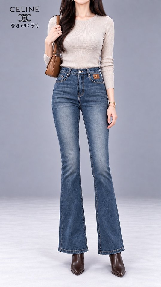 CELINE 셀린느 슬림 부츠컷 스판데님 3COLOR