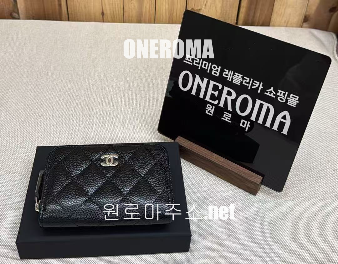 이*규 고객님 샤넬 클래식 지퍼 동전지갑 캐비어 은장