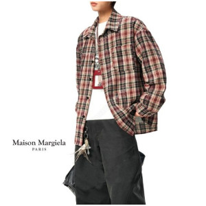 MAISON MARGIELA 메종마르지엘라 체크패턴 데일리셔츠
