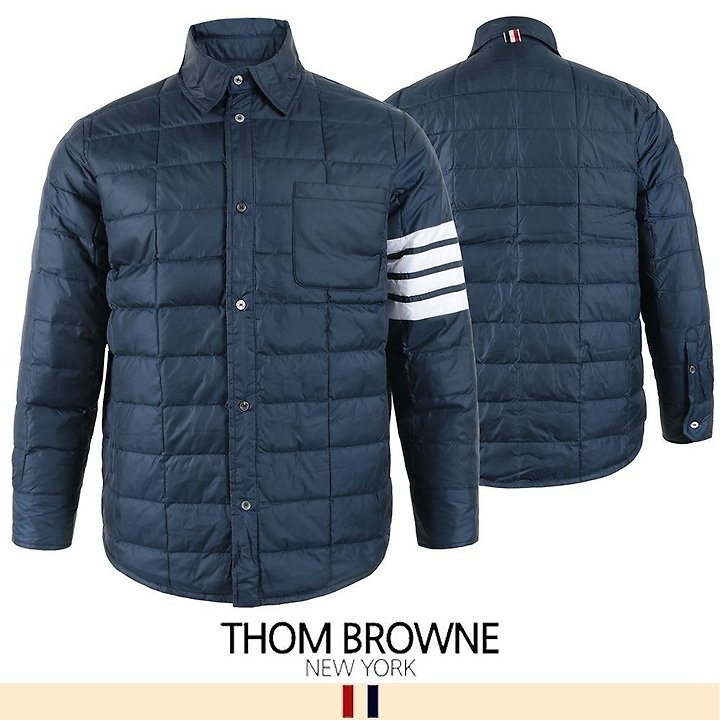 THOM BROWNE 톰브라운 4바 덕다운 패딩 셔츠