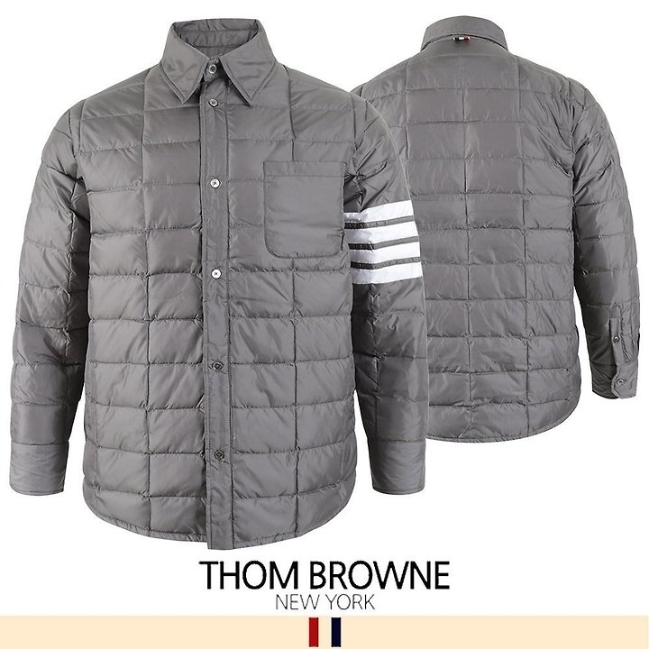 THOM BROWNE 톰브라운 4바 덕다운 패딩 셔츠