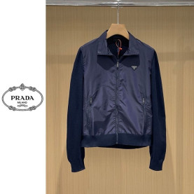 PRADA 프라다 리나일론 디테일 스웨트 재킷