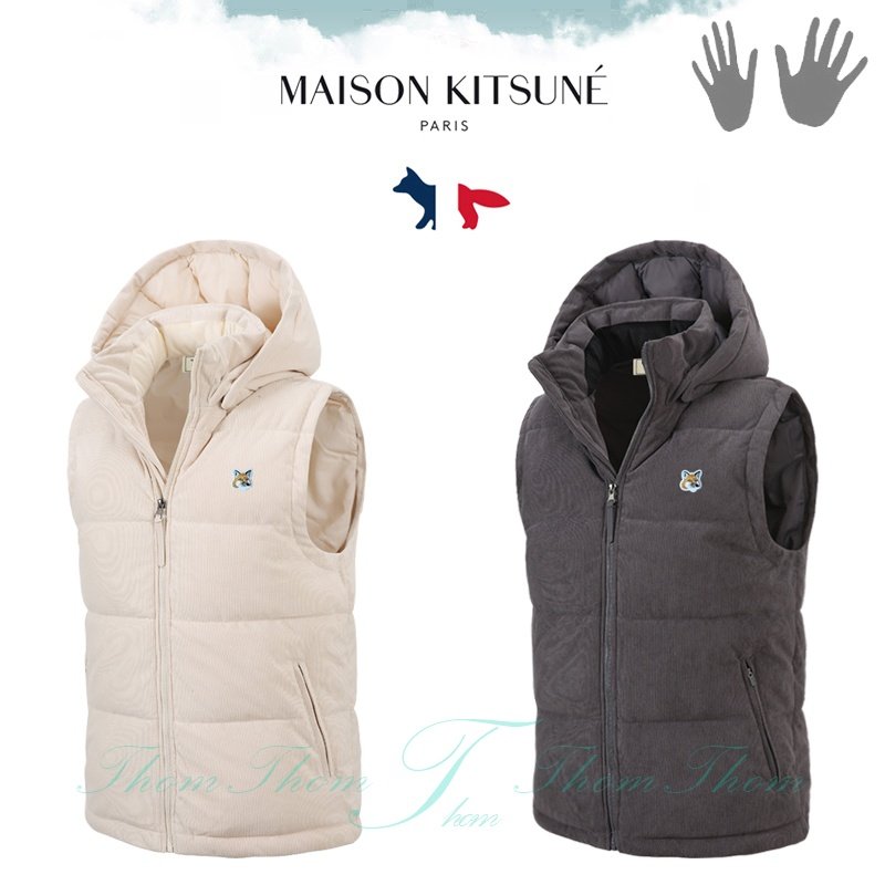 MAISON KITSUNE 메종키츠네 뉴코듀로이 패딩 베스트