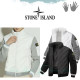 STONE ISLAND 스톤아일랜드 니트 소매 패딩 점퍼