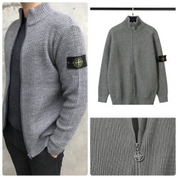 STONE ISLAND 스톤아일랜드 니트집업 와펜 가디건 2COLOR