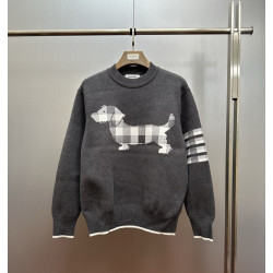 THOM BROWNE 톰브라운 사선완장 헥터 자카드 니트 2COLOR