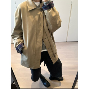 MAISON MARGIELA 메종마르지엘라 MM6 리버시블 체크 자켓