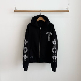 CHROME HEARTS 크롬하츠 소프 엔 워터 퍽유 로고 후드 집업