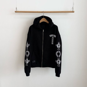 CHROME HEARTS 크롬하츠 소프 엔 워터 퍽유 로고 후드 집업