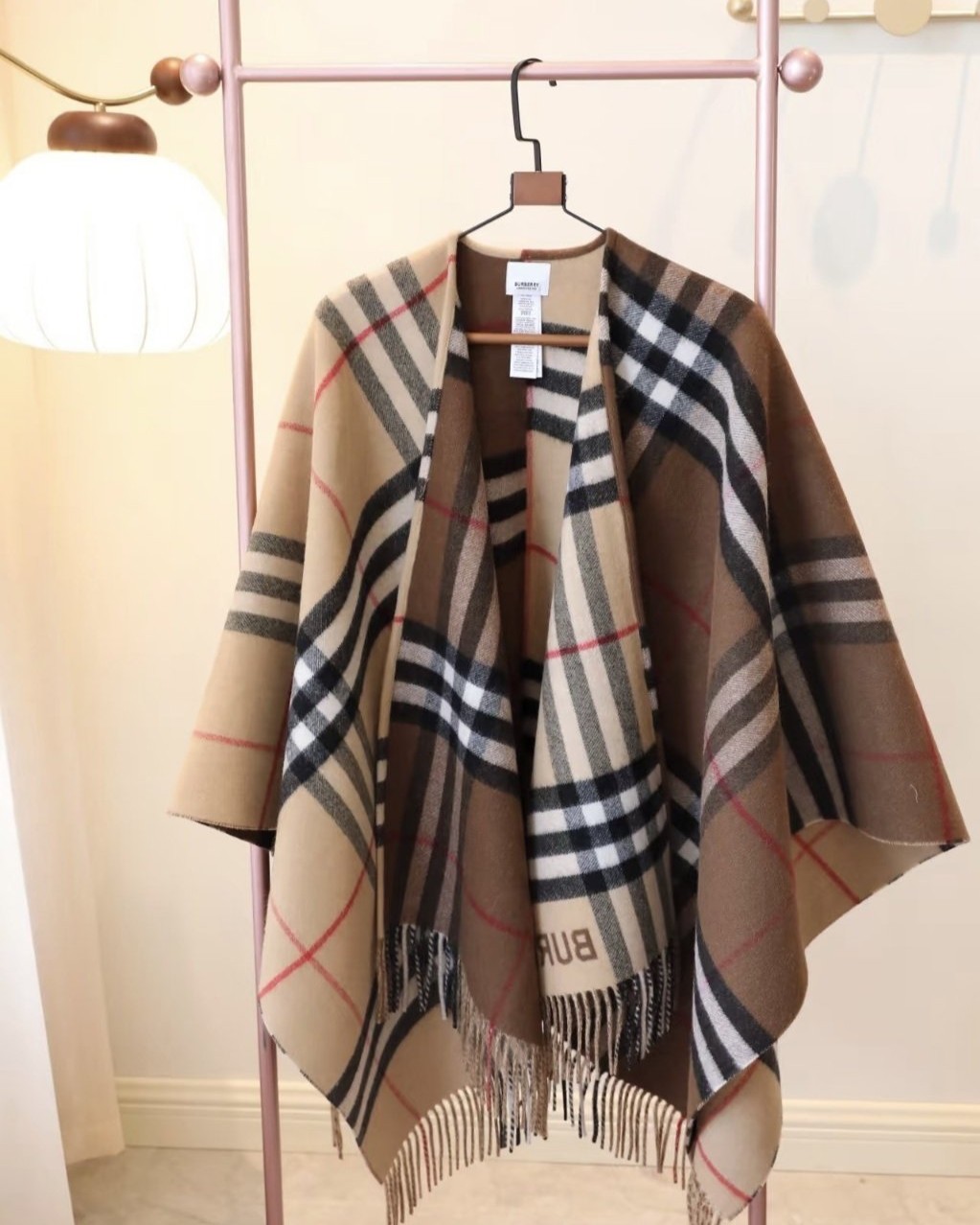 BURBERRY 버버리 리버시블 체크 울케이프 2COLOR